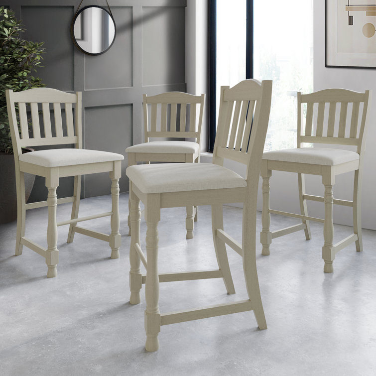 White counter height online chairs set of 4